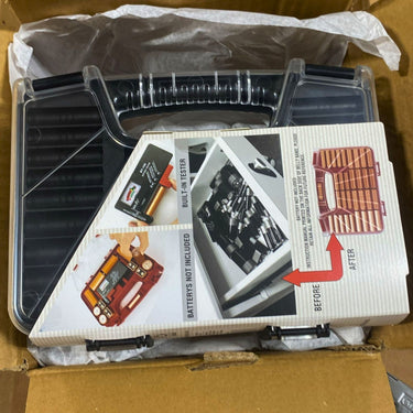 Battery Case Double-Sided Battery Storage Built-in Battery Tester